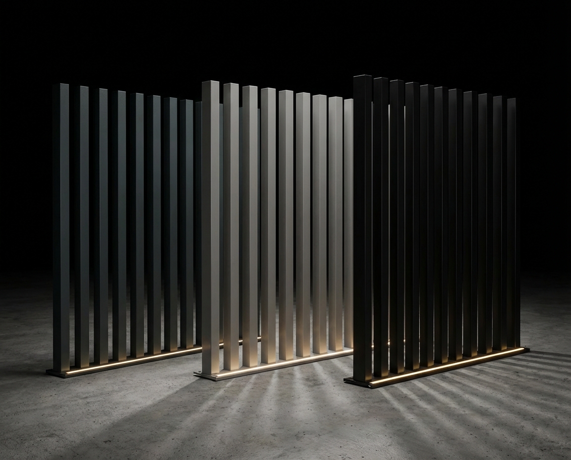 Aluminium-Zaunelemente in verschiedenen RAL-Farben